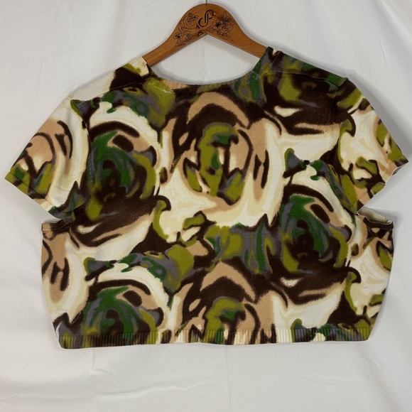 Lane Bryant Multi-Colored Floral Print Shrug Cardigan Sweater in Size 22/24W - Picture 3 of 9